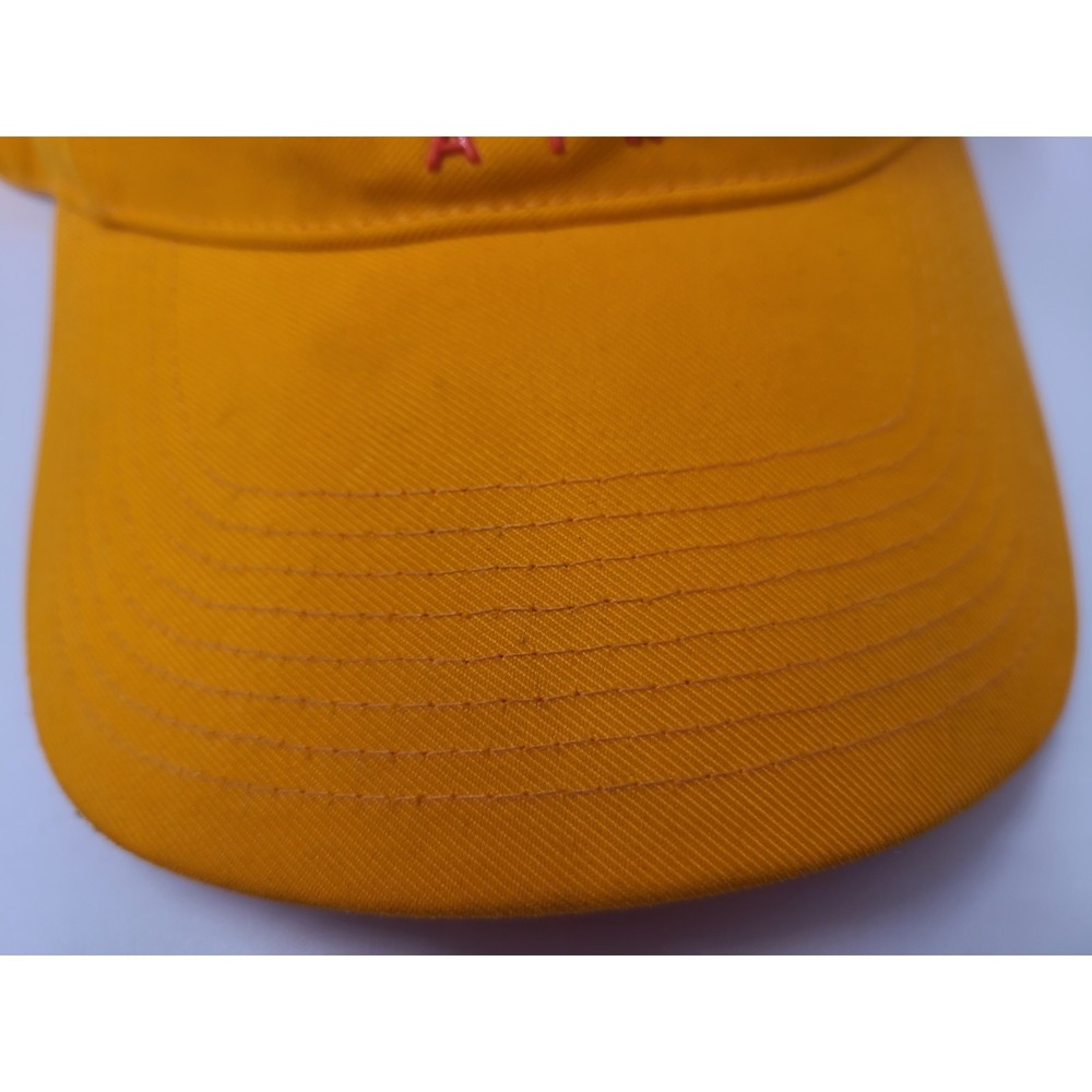 Nike Air Sun Golf Visor Adjustable Hat Cap Polyester Swoosh Dad Men Women Orange - Picture 2 of 16
